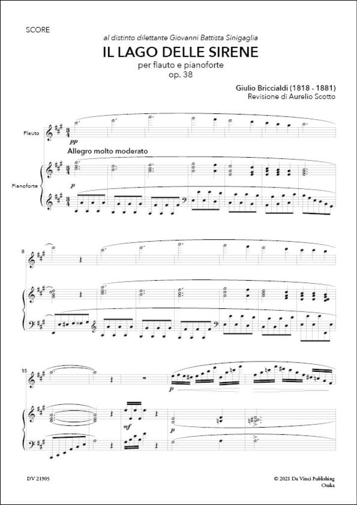 Il lago delle Sirene, for Flute and Piano